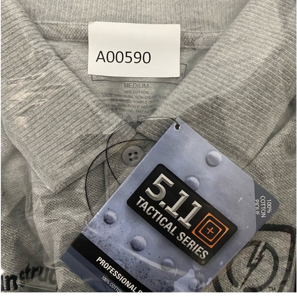 5.11 Tactical Shirt Men’s Medium Polo Gray Master Instructor Taser Embroidered - Picture 9 of 13